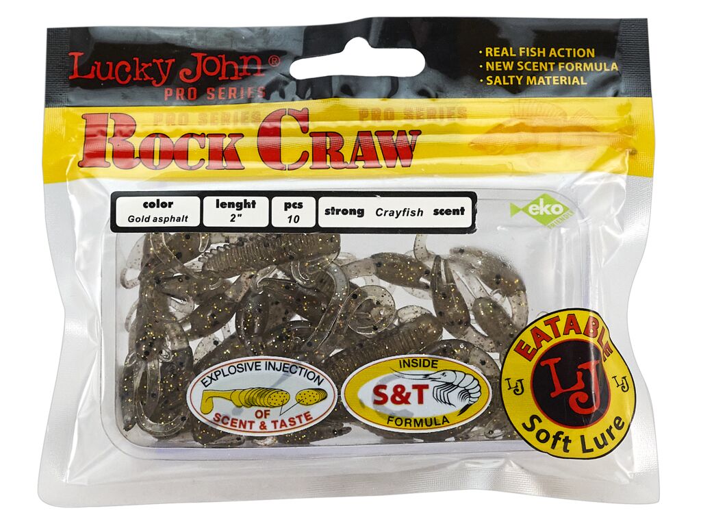 Твистеры съедобные LJ Pro Series ROCK CRAW 2.0in (05.10)/S02 10шт.