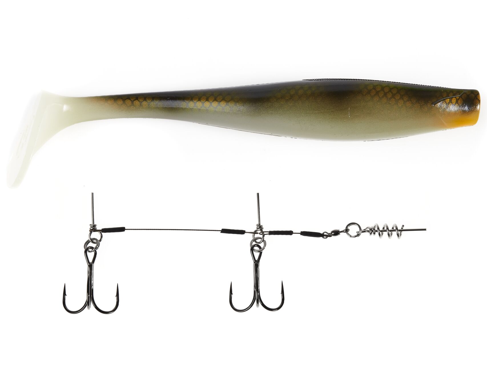 Виброхвост LJ 3D BBS Series KUBIRA SWIM SHAD 9,0in (22,86)/PG28 1шт.+Stinger L.