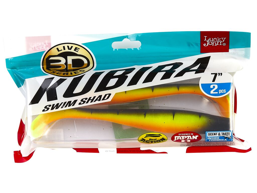 Виброхвосты LJ 3D Series KUBIRA SWIM SHAD 7,0in (17,50)/PG14 2шт.