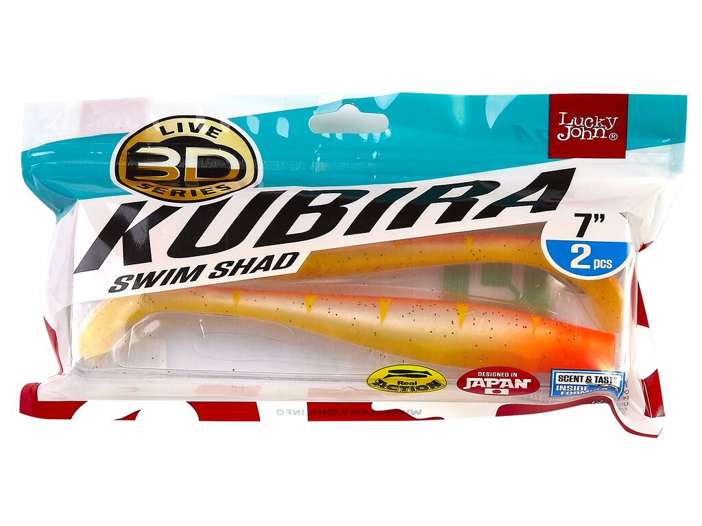 Виброхвосты LJ 3D Series KUBIRA SWIM SHAD 7,0in (17,50)/PG16 2шт.