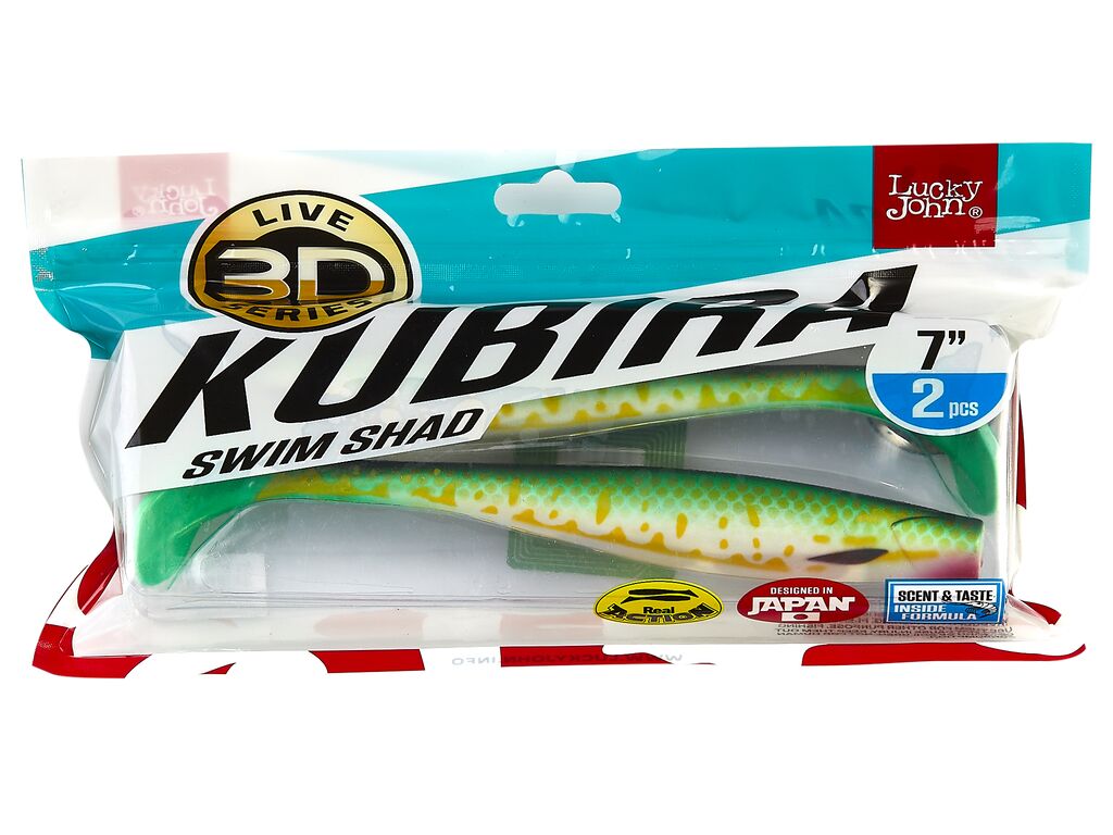 Виброхвосты LJ 3D Series KUBIRA SWIM SHAD 7,0in (17,50)/PG19 2шт.