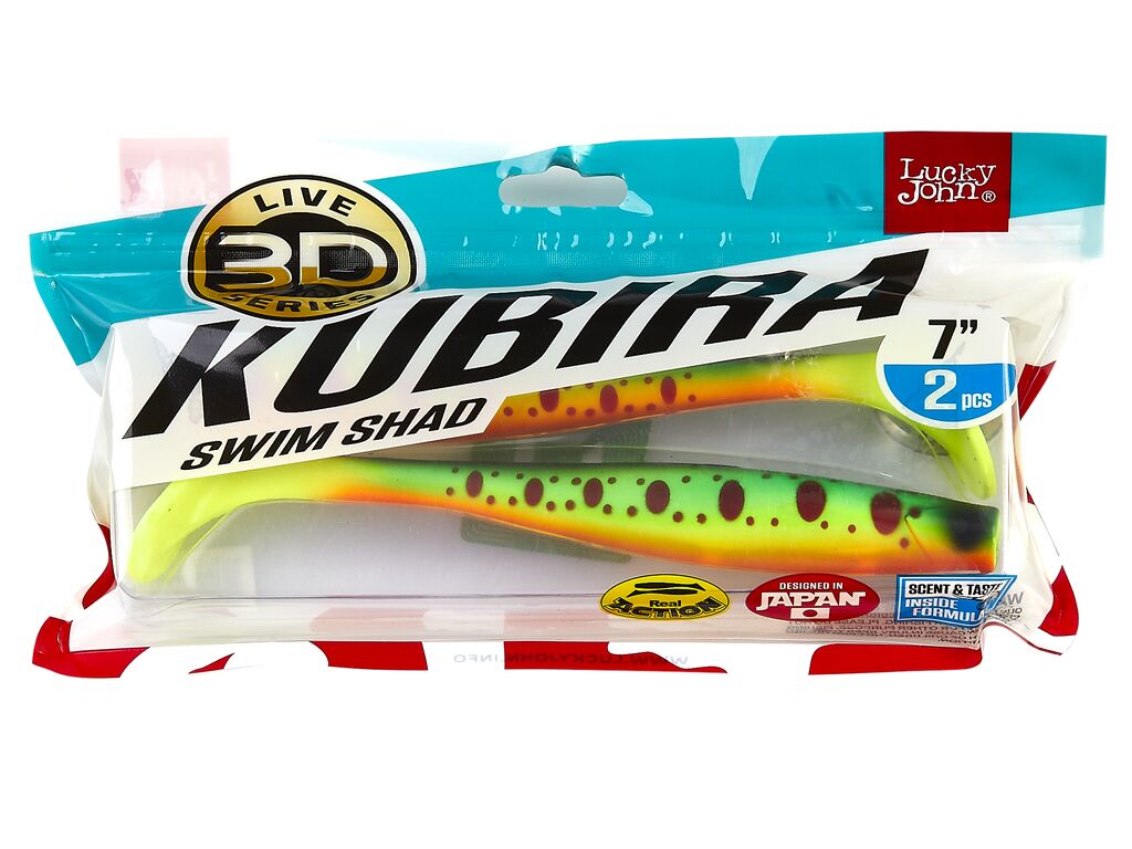 Виброхвосты LJ 3D Series KUBIRA SWIM SHAD 7,0in (17,50)/PG19 2шт.