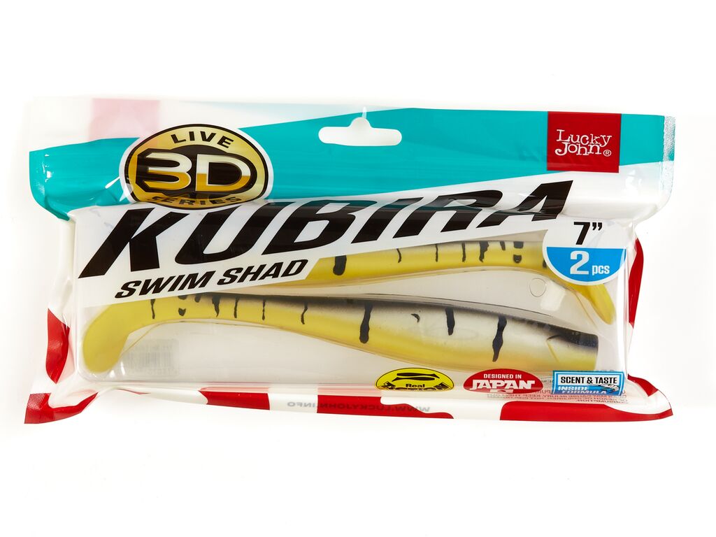 Виброхвосты LJ 3D Series KUBIRA SWIM SHAD 7,0in (17,50)/PG23 2шт.