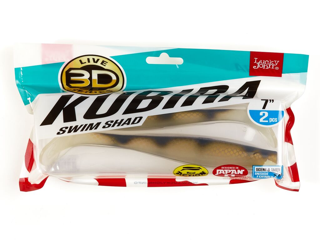 Виброхвосты LJ 3D Series KUBIRA SWIM SHAD 7,0in (17,50)/PG28 2шт.