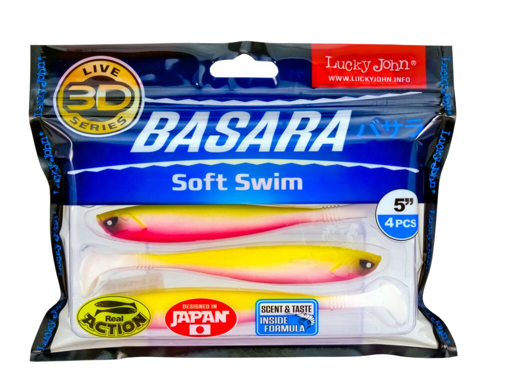 Виброхвосты LJ 3D Series BASARA SOFT SWIM 5.0in (12,70)/PG04 4шт.