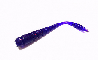 Мягкая приманка TrixBait X-Worm 2,0", цв.002 violet/red, уп.10шт