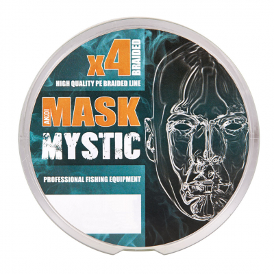 Плетёный шнур MASK MYSTIC x4 100м deep-green 0.10мм/3,63кг