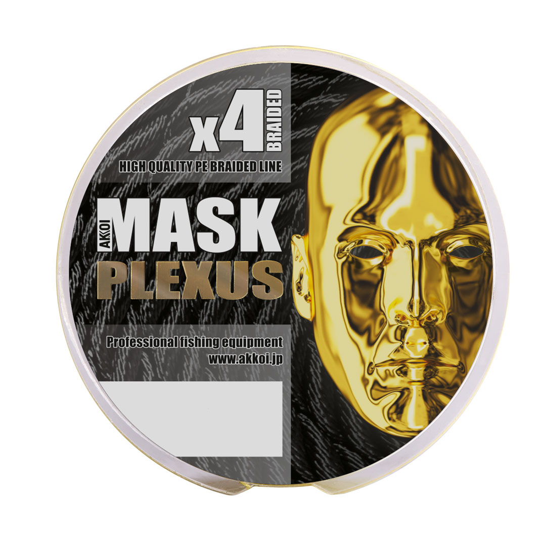 Плетёный шнур MASK PLEXUS x4 150м yellow 0.08мм/2,73кг