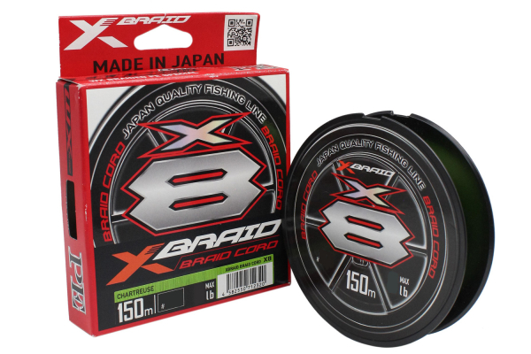 Шнур X-BRAID BRAID CORD X8 150m (col. Chart) #0.8 16 lb