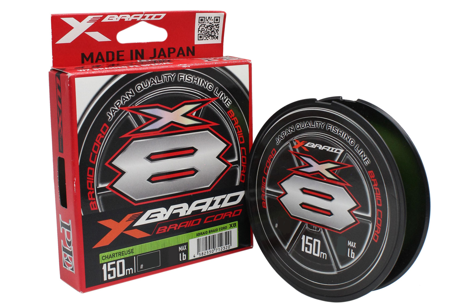 Шнур X-BRAID BRAID CORD X8 150m (col. Chart) #1.0 20 lb