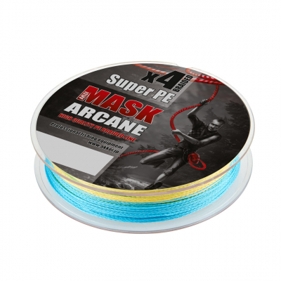 Плетёный шнур AKKOI MASK ARCANE x4 200м multicolor 0.20мм/9,07кг