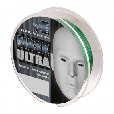 Плетёный шнур AKKOI MASK ULTRA x4 130м dark-green 0.14мм/5,44кг