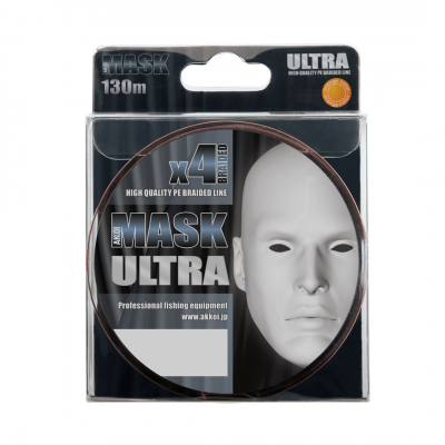 Плетёный шнур AKKOI MASK ULTRA x4 130м orange 0.06мм/2,27кг