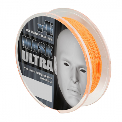 Плетёный шнур AKKOI MASK ULTRA x4 130м orange 0.06мм/2,27кг