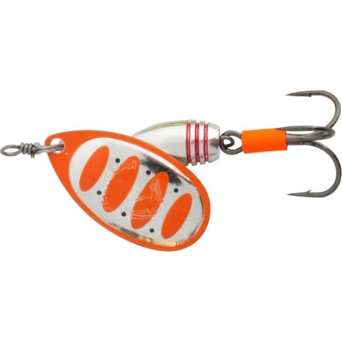 Блесна вращающаяся Savage Gear Rotex Spinner #3 Sinking Fluo Orange Silver, 8г