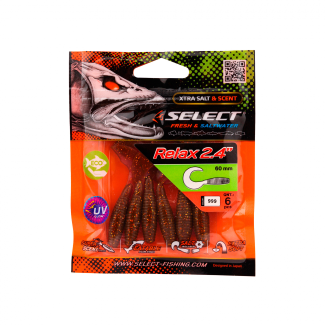 Мягкая приманка Select Relax 2.4" цв. 999